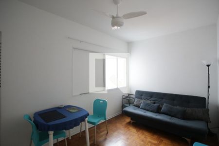 Sala de apartamento para alugar com 1 quarto, 47m² em Boqueirão, Santos