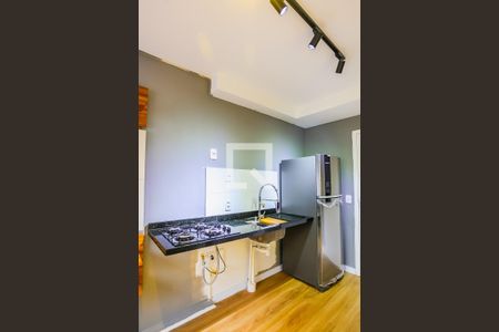 Sala e Cozinha Integrada de apartamento para alugar com 1 quarto, 26m² em Vila Nova das Belezas, São Paulo