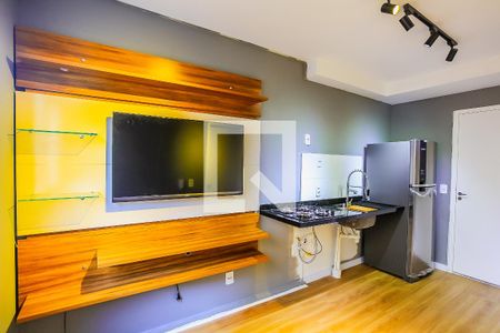 Sala e Cozinha Integrada de apartamento para alugar com 1 quarto, 26m² em Vila Nova das Belezas, São Paulo