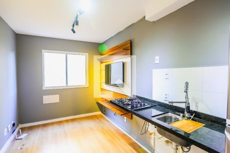 Sala e Cozinha Integrada de apartamento para alugar com 1 quarto, 26m² em Vila Nova das Belezas, São Paulo