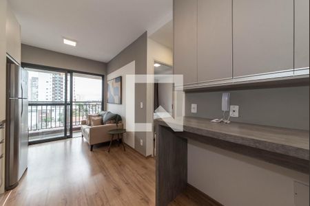 Sala - Cozinha de apartamento para alugar com 1 quarto, 33m² em Ipiranga, São Paulo