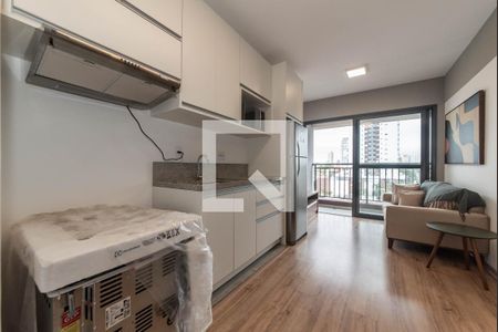 Sala - Cozinha de apartamento para alugar com 1 quarto, 33m² em Ipiranga, São Paulo