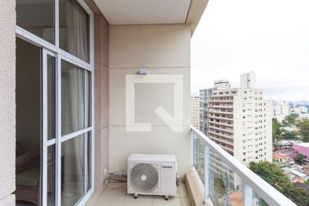 Varanda da Sala de apartamento para alugar com 1 quarto, 31m² em Vila Mariana, São Paulo