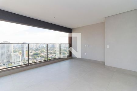 Sala - Varanda de apartamento à venda com 3 quartos, 125m² em Campo Belo, São Paulo