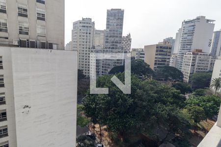 Vista da Sala de apartamento à venda com 2 quartos, 34m² em República, São Paulo