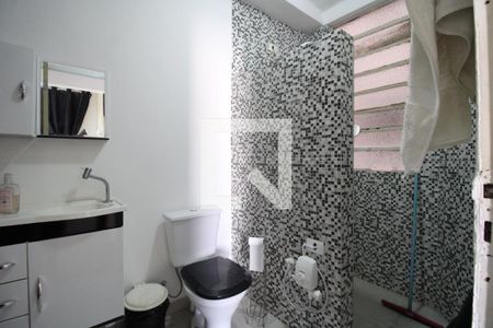 Banheiro da suíte  de kitnet/studio à venda com 1 quarto, 47m² em Santa Cecília, São Paulo