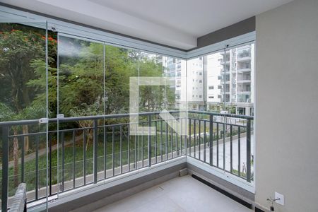 Varanda da Sala de apartamento para alugar com 2 quartos, 66m² em Santo Amaro, São Paulo