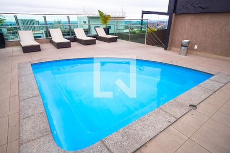 Área comum - Piscina de apartamento para alugar com 1 quarto, 45m² em Estoril, Belo Horizonte