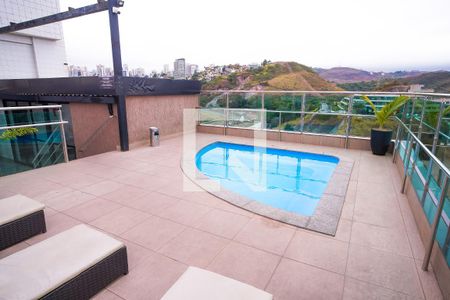 Área comum - Piscina de apartamento para alugar com 1 quarto, 45m² em Estoril, Belo Horizonte