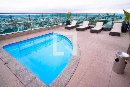 Área comum - Piscina de apartamento para alugar com 1 quarto, 45m² em Estoril, Belo Horizonte