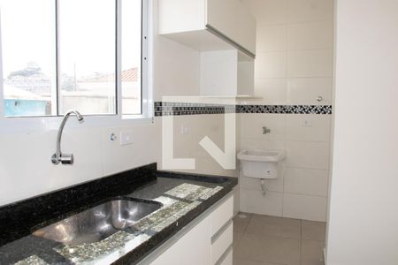 Sala e Cozinha de apartamento à venda com 1 quarto, 34m² em Vila Isolina Mazzei, São Paulo