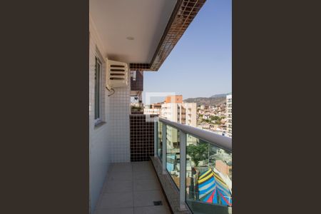 Varanda da Sala de apartamento à venda com 3 quartos, 74m² em Cachambi, Rio de Janeiro