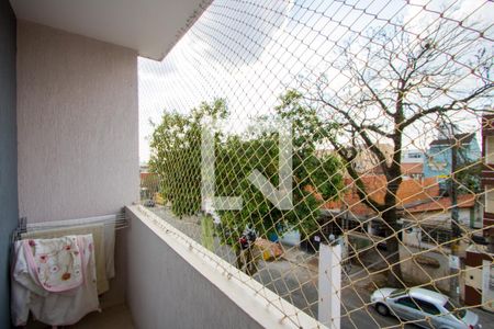 Varanda do quarto 1 de apartamento à venda com 2 quartos, 105m² em Vila Scarpelli, Santo André