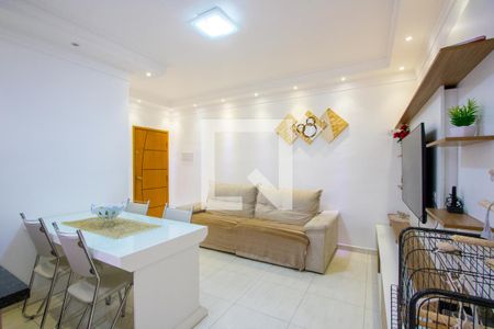 Sala de apartamento à venda com 2 quartos, 105m² em Vila Scarpelli, Santo André