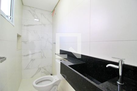 Banheiro da Suíte 1 de apartamento à venda com 3 quartos, 154m² em Vila Camilopolis, Santo André