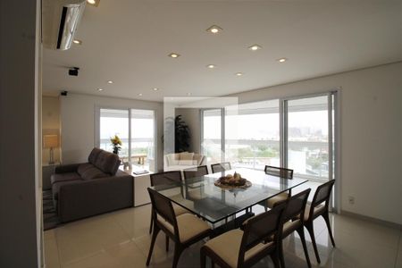 Sala de apartamento para alugar com 3 quartos, 170m² em Jardim Belmar, Guarujá