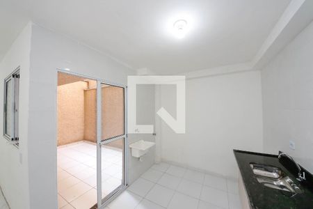 Cozinha de apartamento à venda com 1 quarto, 34m² em Quinta da Paineira, São Paulo