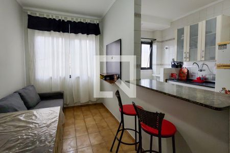 Sala de apartamento para alugar com 1 quarto, 37m² em Cidade Ocian, Praia Grande