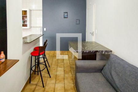 Sala de apartamento para alugar com 1 quarto, 37m² em Cidade Ocian, Praia Grande