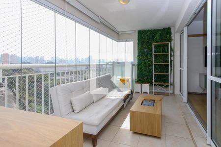 Varanda da Sala de apartamento para alugar com 2 quartos, 80m² em Jardim Dom Bosco, São Paulo