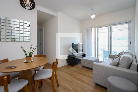 Sala de apartamento para alugar com 2 quartos, 64m² em Jardim Caravelas, São Paulo