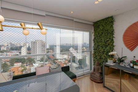 Varanda de apartamento à venda com 2 quartos, 79m² em Chácara Santo Antônio (zona Sul), São Paulo