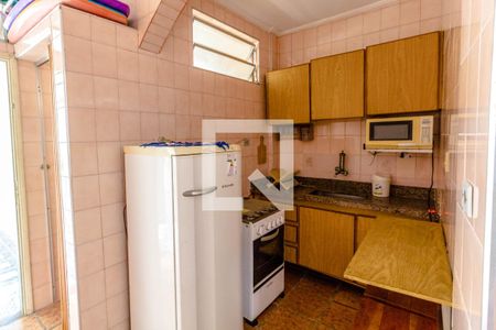 Cozinha de apartamento para alugar com 1 quarto, 36m² em Vila Tupi, Praia Grande