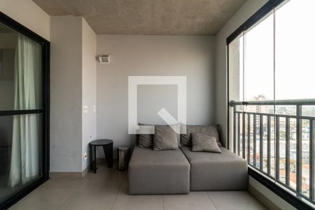 Varanda de kitnet/studio para alugar com 1 quarto, 30m² em Bom Retiro, São Paulo