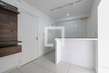 Sala / Cozinha de apartamento para alugar com 1 quarto, 27m² em Vila Campanela, São Paulo