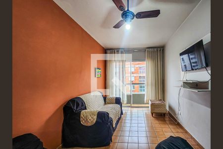 Sala de apartamento para alugar com 1 quarto, 49m² em Parque Enseada, Guarujá