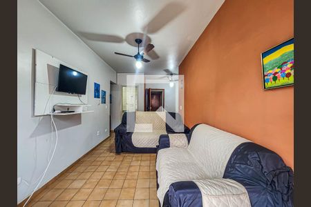 Sala de apartamento para alugar com 1 quarto, 49m² em Parque Enseada, Guarujá