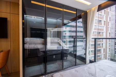 Quarto - Armários de kitnet/studio para alugar com 1 quarto, 27m² em Itaim Bibi, São Paulo