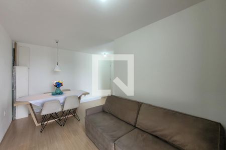 sala de estar/jantar de apartamento à venda com 1 quarto, 45m² em Vila das Mercês, São Paulo
