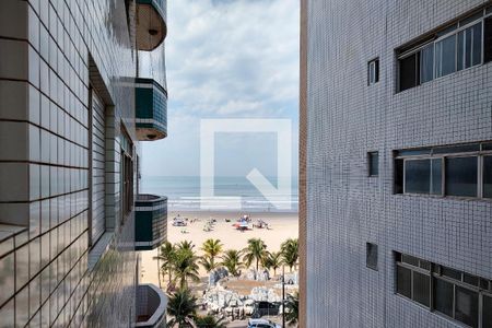 Varanda da Sala de apartamento para alugar com 1 quarto, 50m² em Guilhermina, Praia Grande