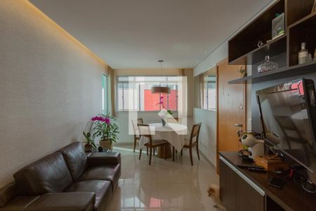 Sala de apartamento à venda com 3 quartos, 95m² em Horto Florestal, Belo Horizonte