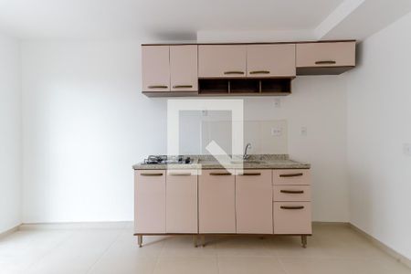 Sala e Cozinha de apartamento à venda com 1 quarto, 29m² em Parque Vitória, São Paulo