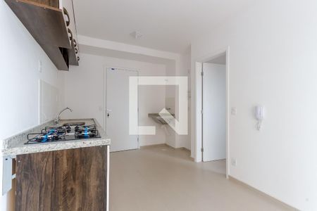Sala e Cozinha de apartamento à venda com 1 quarto, 29m² em Parque Vitória, São Paulo