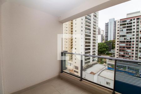 Varanda de kitnet/studio para alugar com 1 quarto, 25m² em Cerqueira César, São Paulo