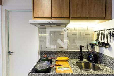 Sala/Cozinha de apartamento para alugar com 1 quarto, 27m² em Vila Nova Conceição, São Paulo