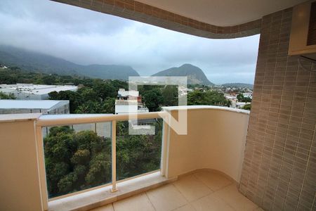 Varanda da Sala de apartamento para alugar com 1 quarto, 44m² em Vargem Pequena, Rio de Janeiro