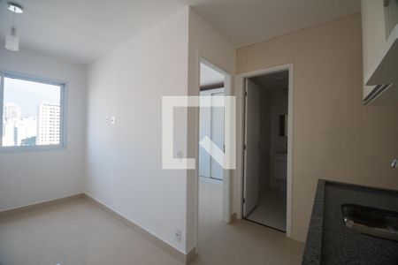 Cozinha de apartamento para alugar com 1 quarto, 25m² em Barra Funda, São Paulo