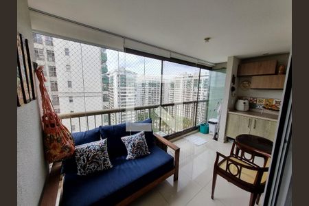 Varanda da Sala de apartamento à venda com 2 quartos, 78m² em Jacarepaguá, Rio de Janeiro