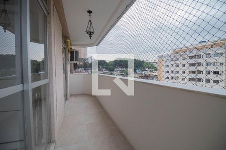 Varanda da Sala de apartamento à venda com 3 quartos, 81m² em Pechincha, Rio de Janeiro