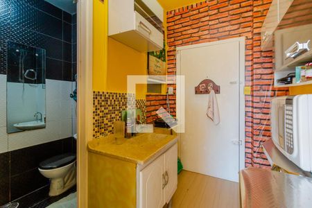 Cozinha de kitnet/studio à venda com 1 quarto, 21m² em Centro Histórico, Porto Alegre
