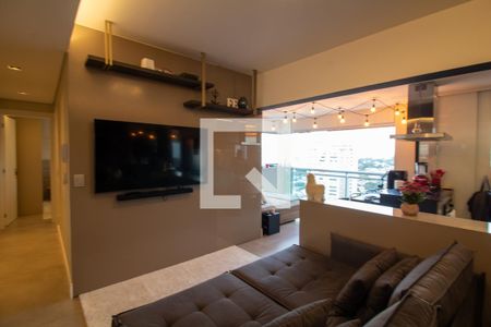 Sala de apartamento à venda com 2 quartos, 70m² em Brooklin, São Paulo