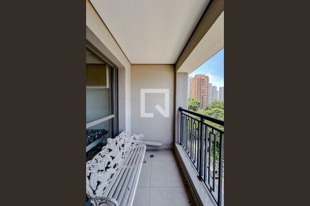 Varanda do Studio de kitnet/studio para alugar com 1 quarto, 27m² em Jardim Vila Mariana, São Paulo