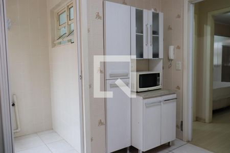 Cozinha de apartamento à venda com 1 quarto, 51m² em Centro, São Leopoldo