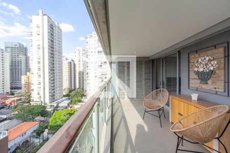 Varanda de apartamento para alugar com 1 quarto, 65m² em Vila Nova Conceição, São Paulo