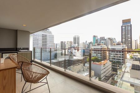 Varanda de apartamento para alugar com 1 quarto, 65m² em Vila Nova Conceição, São Paulo