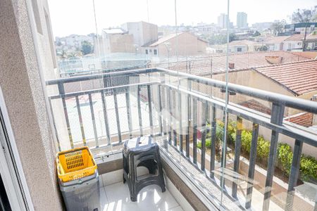 Varanda Suite de apartamento para alugar com 3 quartos, 96m² em Vila Scarpelli, Santo André